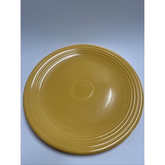 Homer Laughlin Fiesta Other - Vintage Fiesta Original Yellow 12" Round Chop Plate Platter Fiestaware 1936-1969